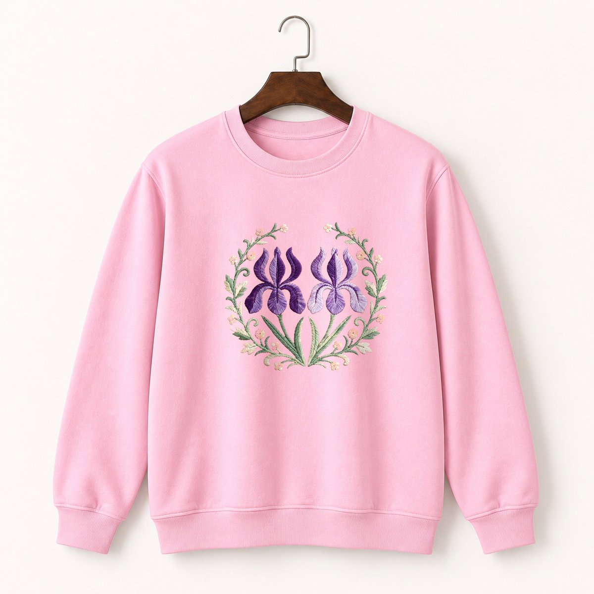 Iris Flower Crewneck Sweatshirt 4