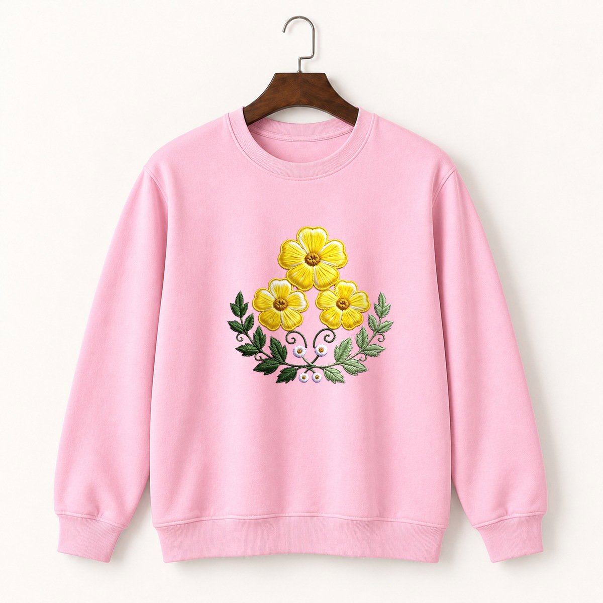 Buttercup Flower Crewneck Sweatshirt 4