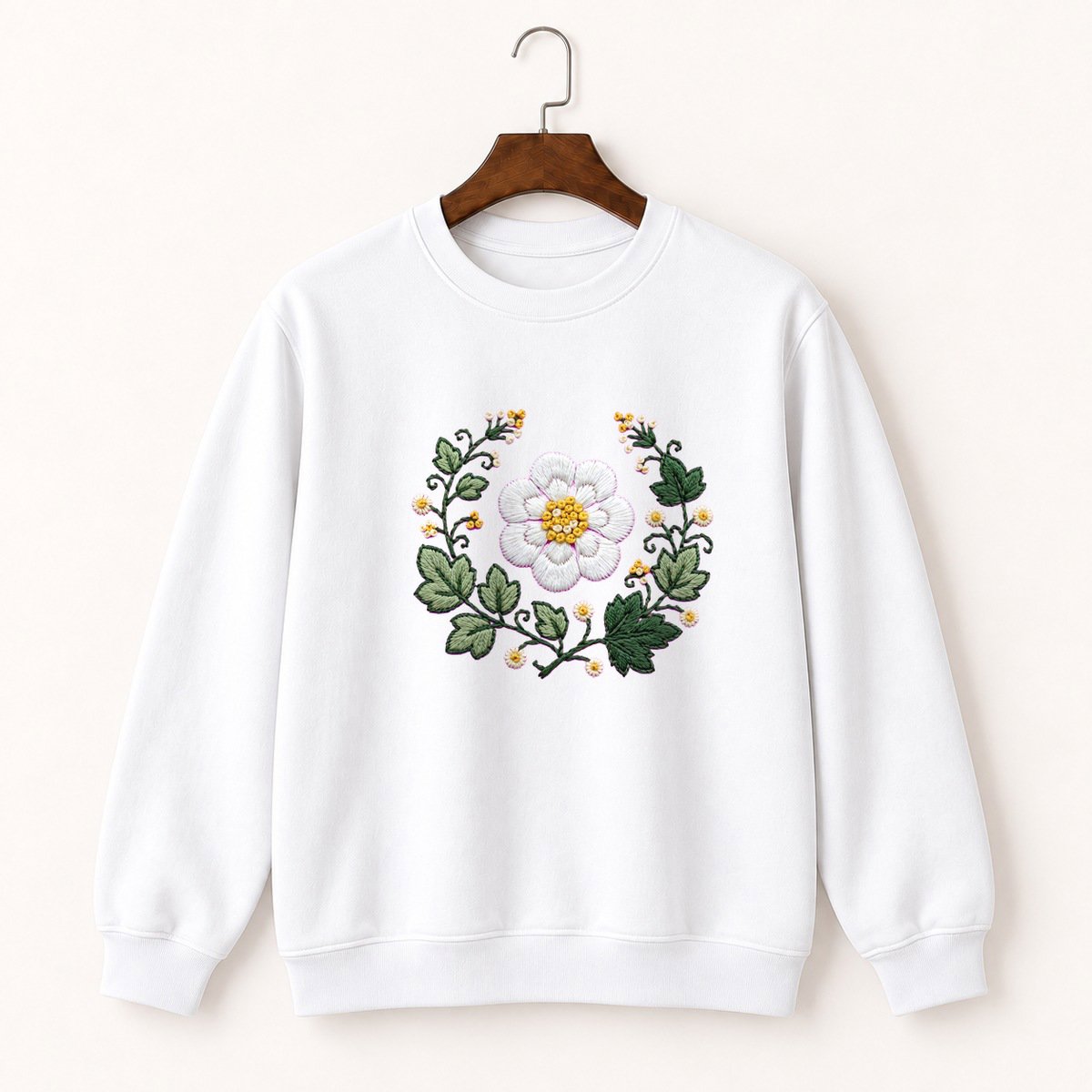 Bloodroot Flower Crewneck Sweatshirt 5