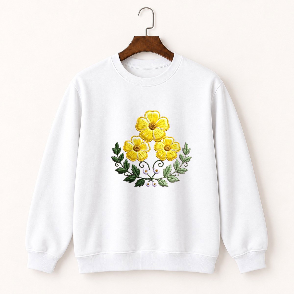 Buttercup Flower Crewneck Sweatshirt 5
