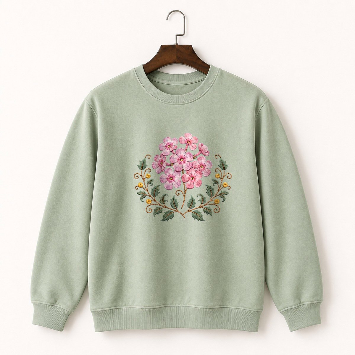Phlox Flower Crewneck Sweatshirt 2