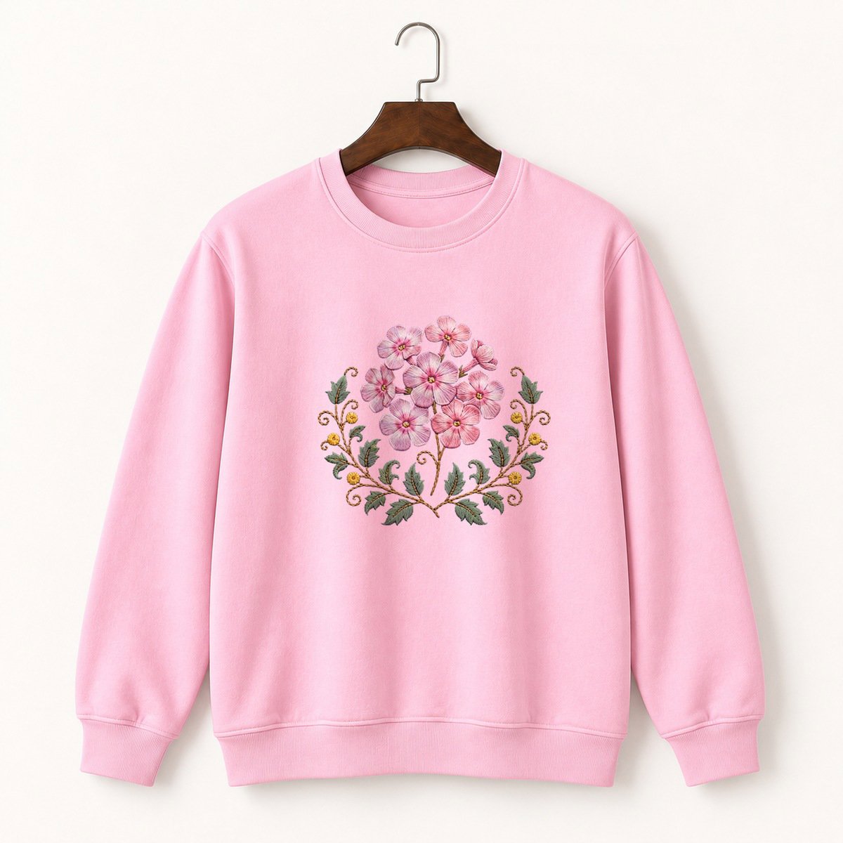 Phlox Flower Crewneck Sweatshirt 4