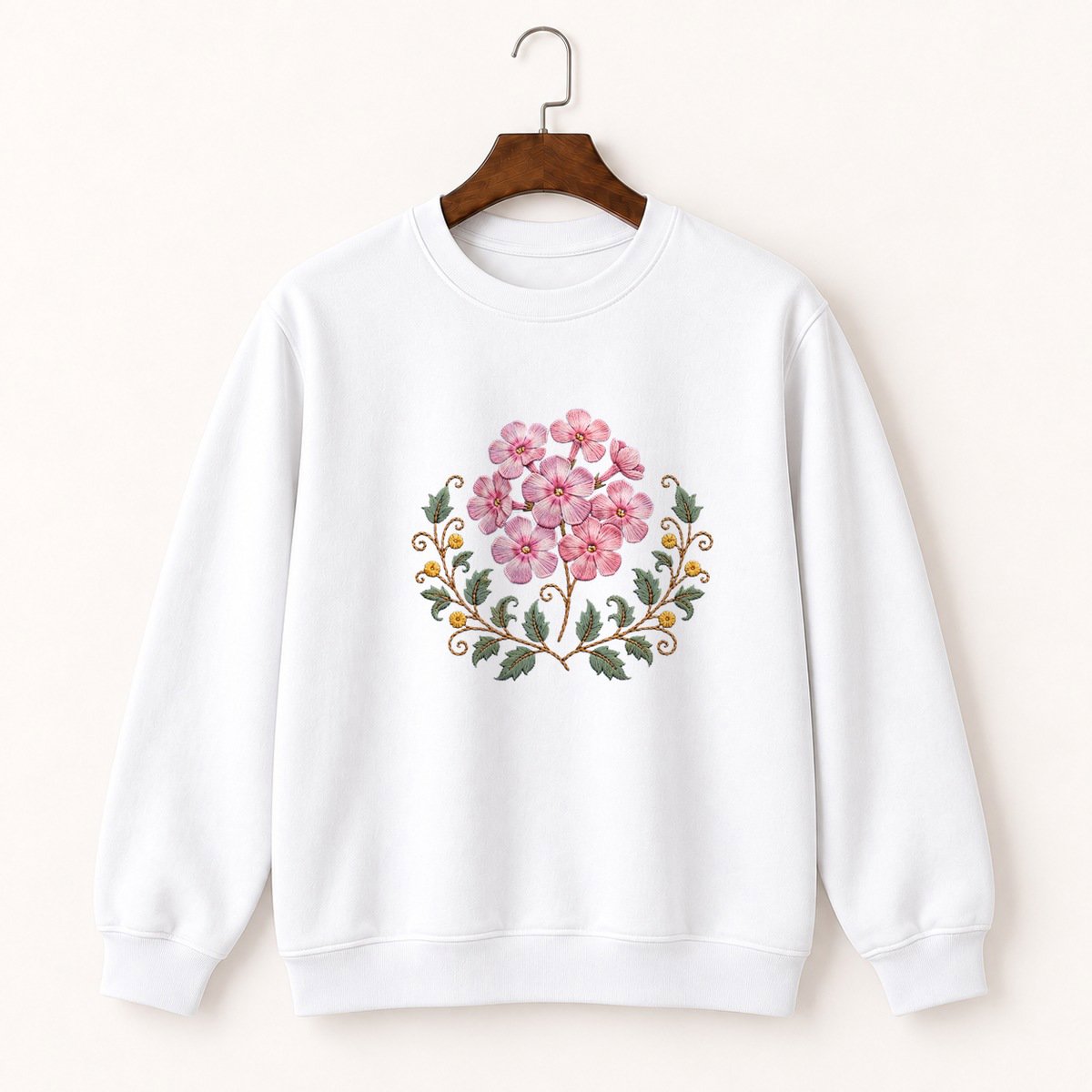 Phlox Flower Crewneck Sweatshirt 5