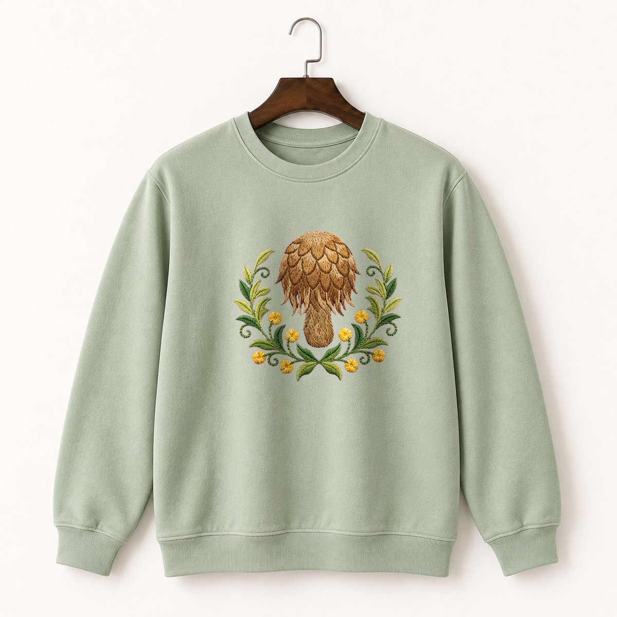 Shaggy Mane Mushroom Crewneck Sweatshirt 2