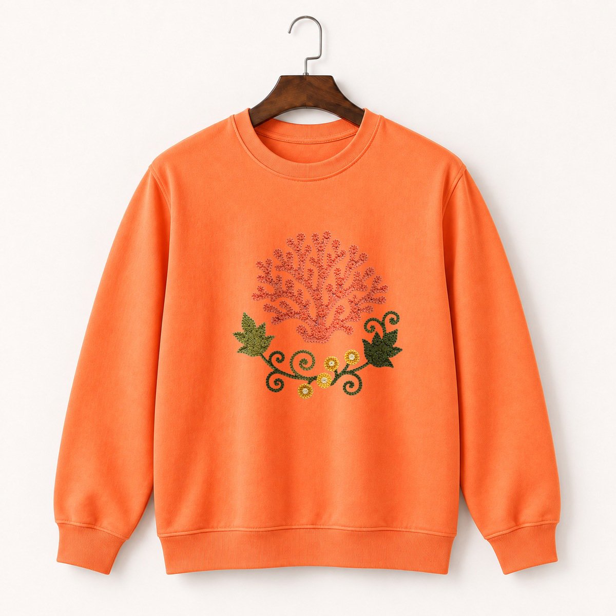 Coral Mushroom Crewneck Sweatshirt 3