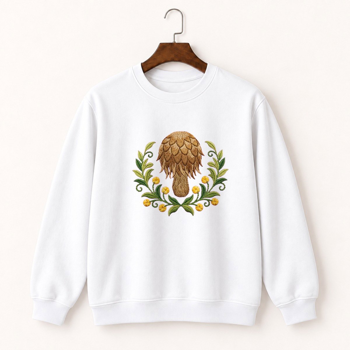 Shaggy Mane Mushroom Crewneck Sweatshirt 5