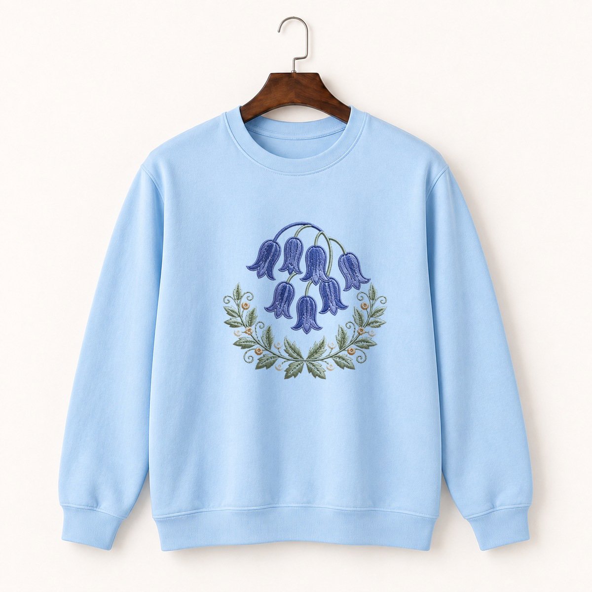 Bluebell Flower Crewneck Sweatshirt 1