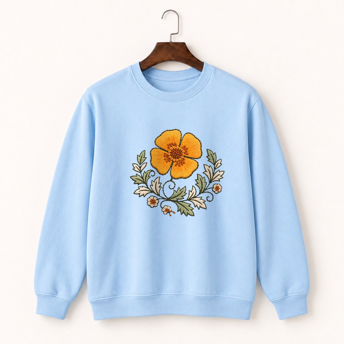 California Poppy Crewneck Sweatshirt 1
