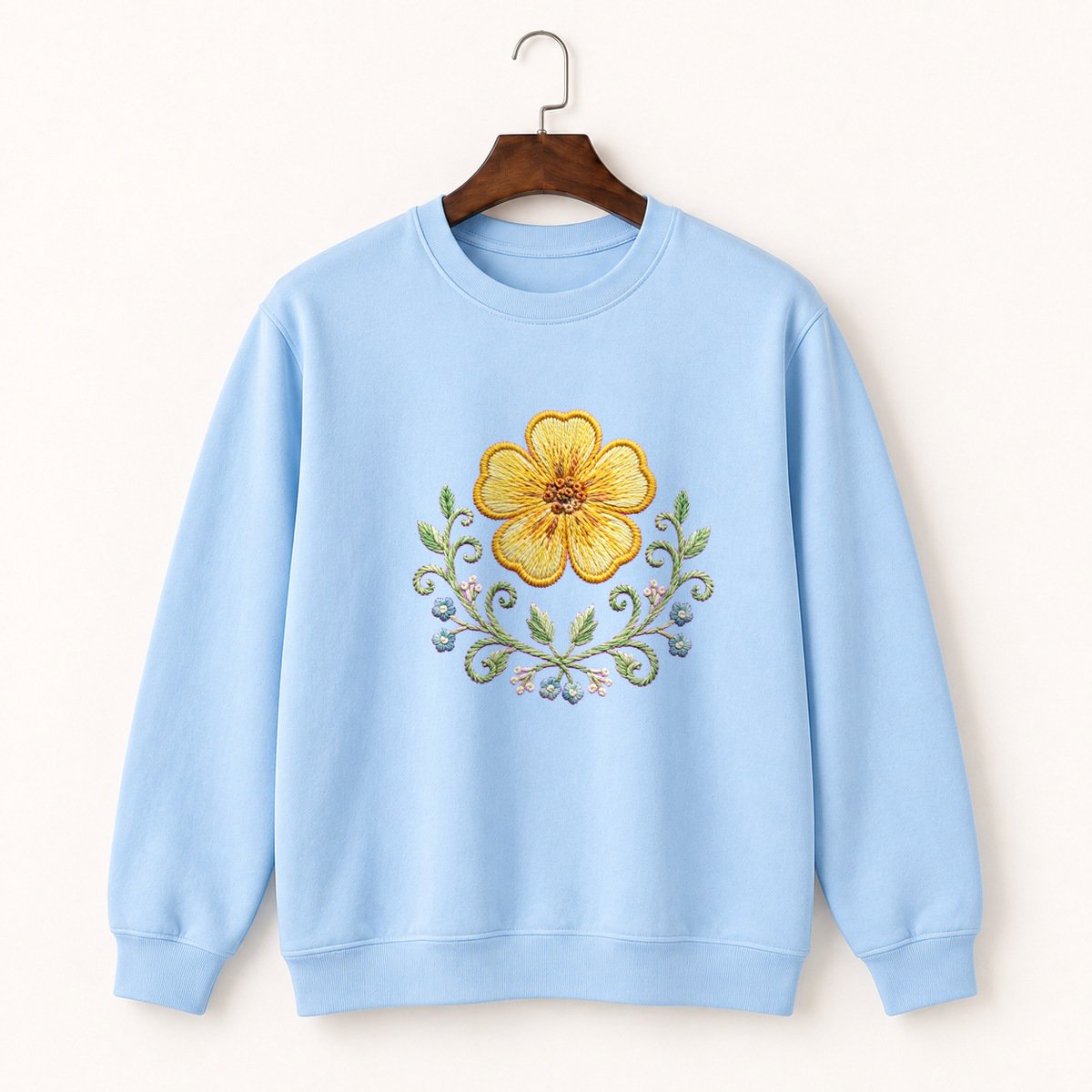 Buttercup Flower Crewneck Sweatshirt 1
