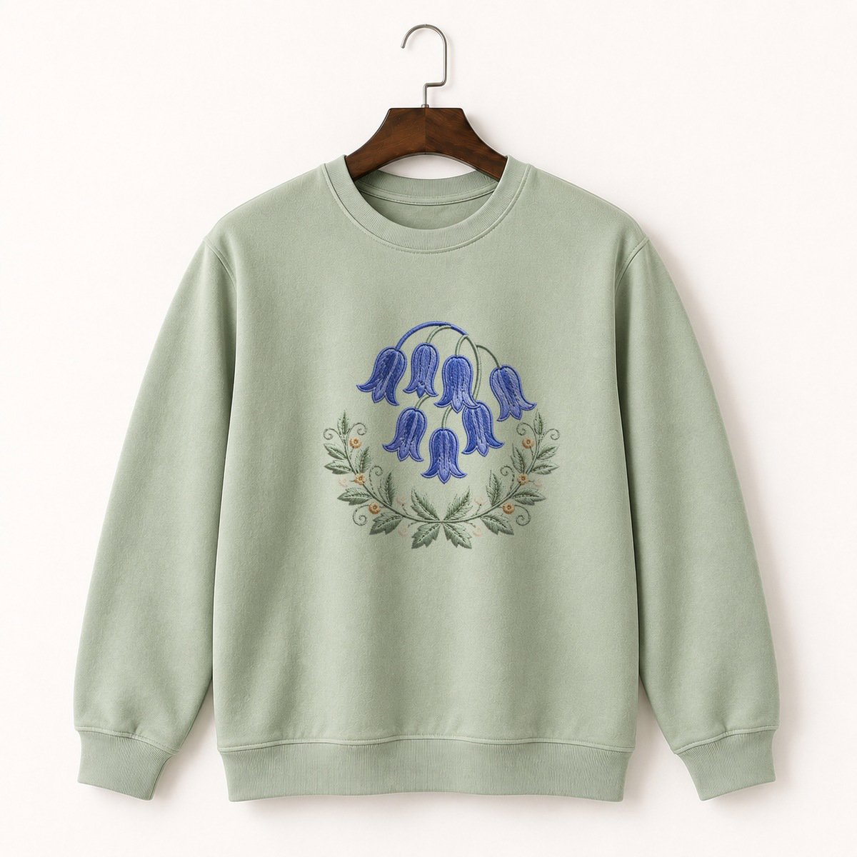 Bluebell Flower Crewneck Sweatshirt 2