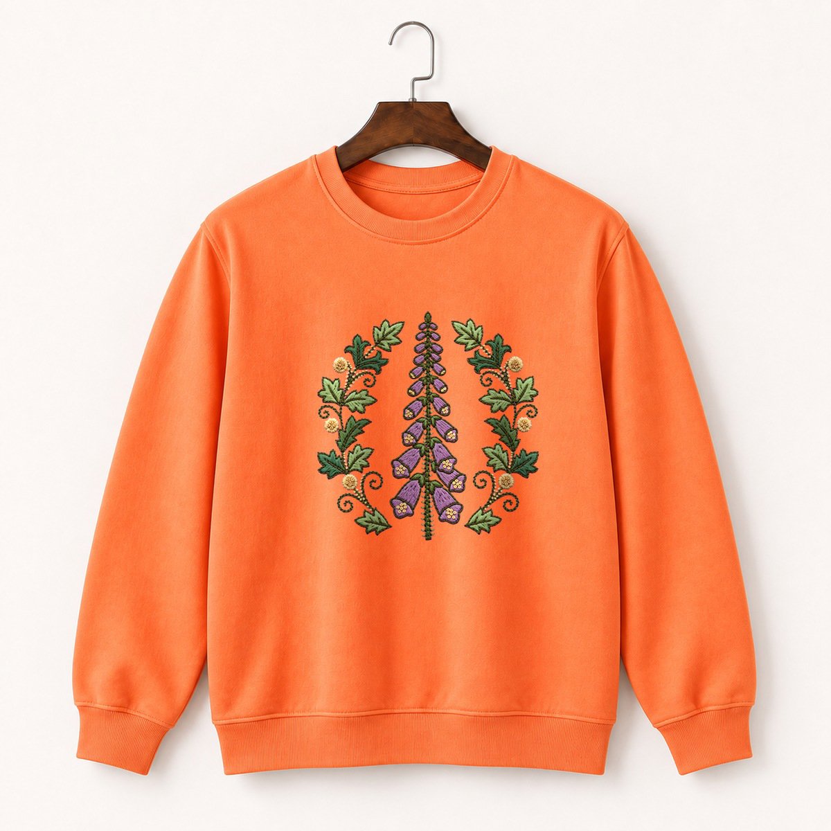 Foxglove Flower Crewneck Sweatshirt 3