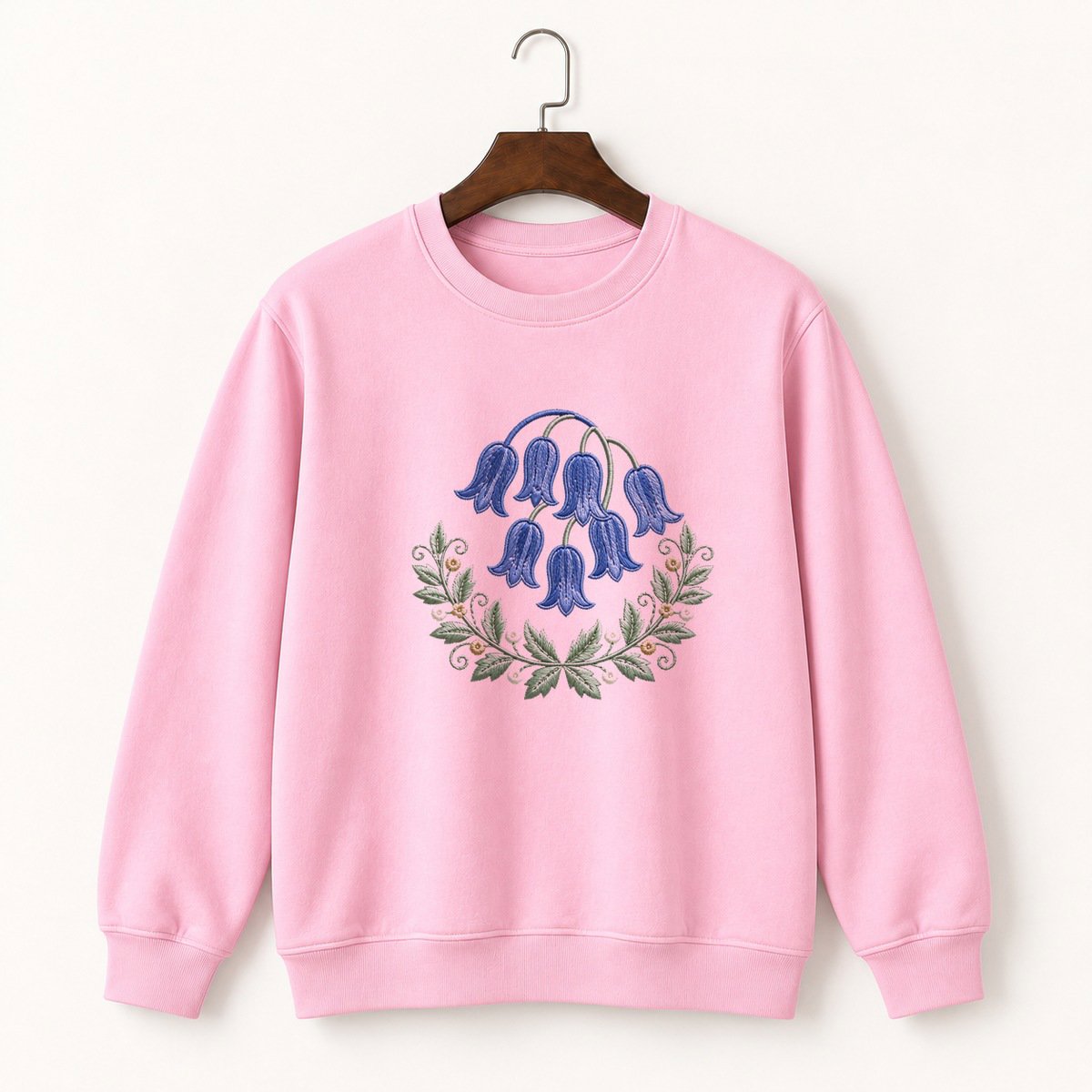 Bluebell Flower Crewneck Sweatshirt 4