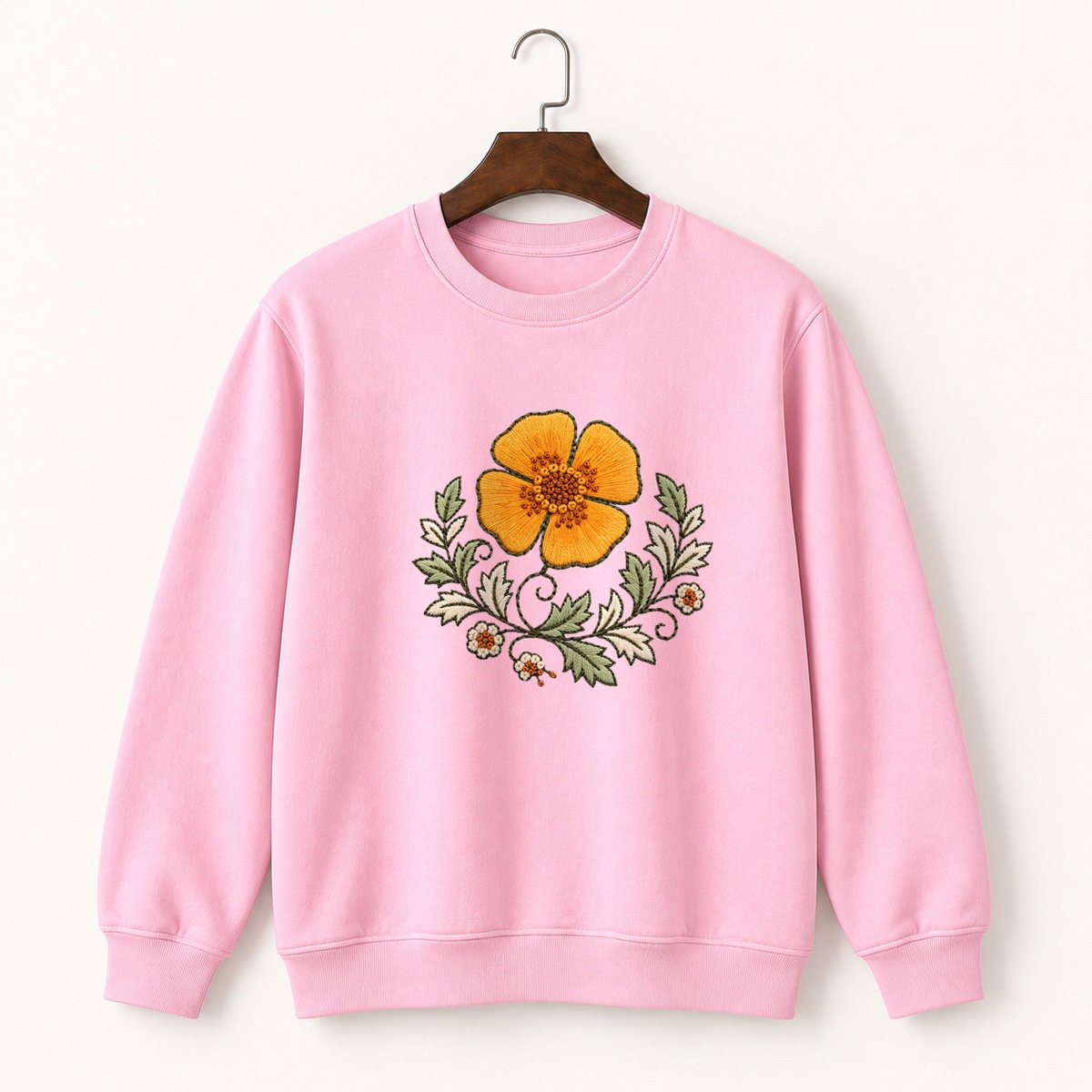 California Poppy Crewneck Sweatshirt 4