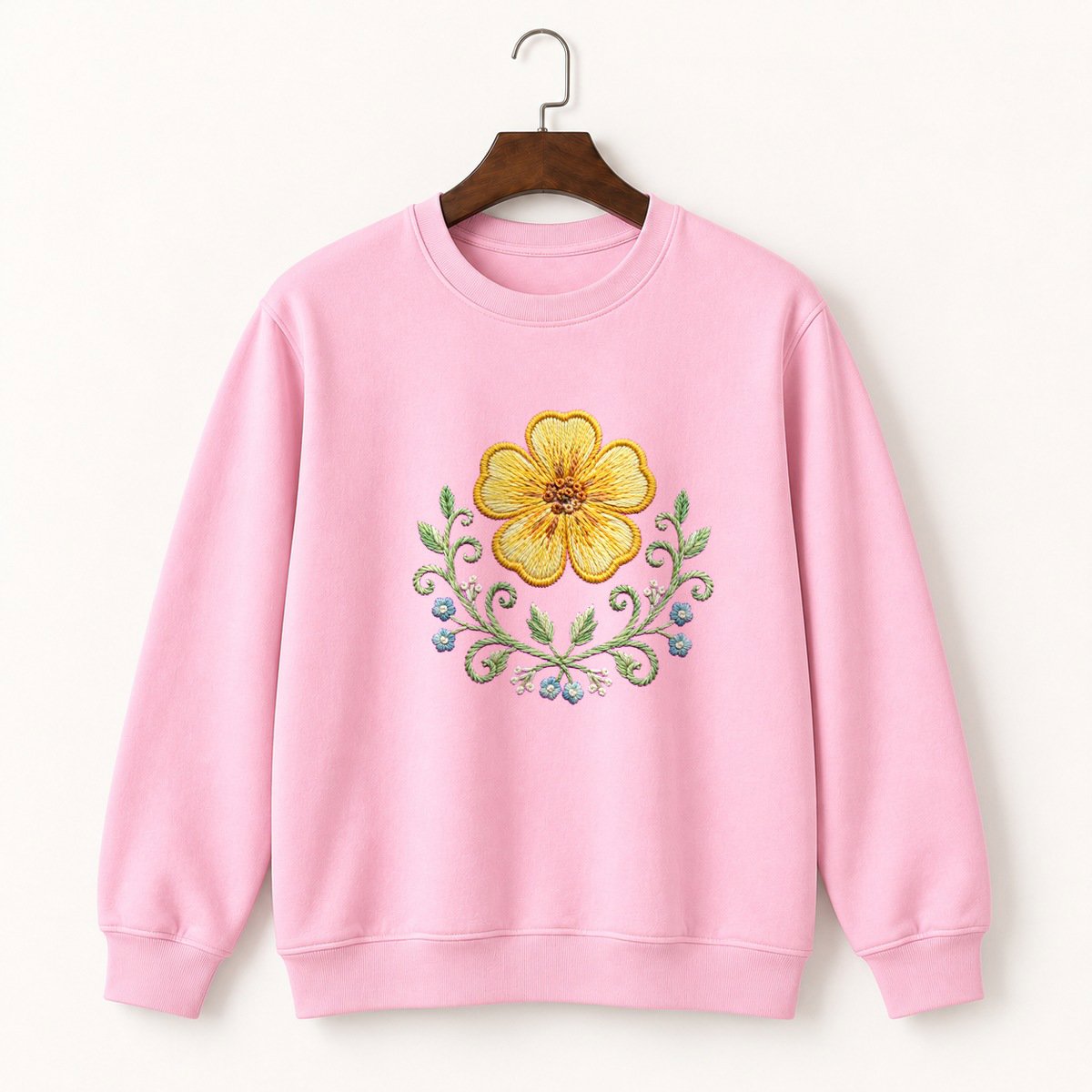 Buttercup Flower Crewneck Sweatshirt 4