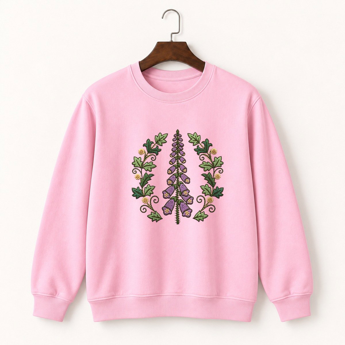 Foxglove Flower Crewneck Sweatshirt 4