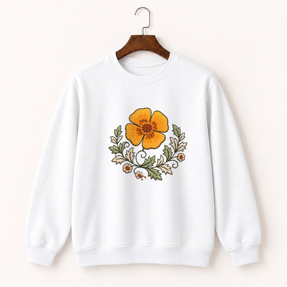 California Poppy Crewneck Sweatshirt 5