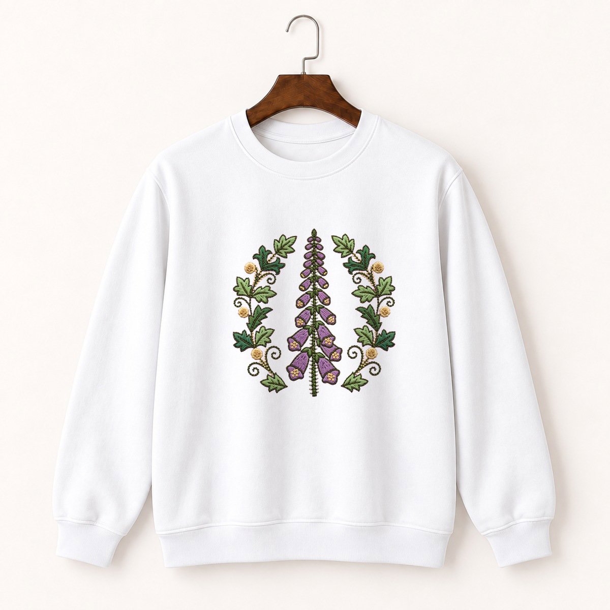 Foxglove Flower Crewneck Sweatshirt 5