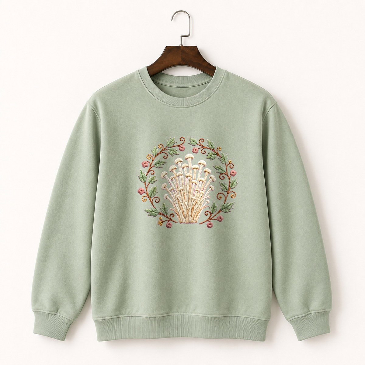 Enoki Mushroom Crewneck Sweatshirt 2