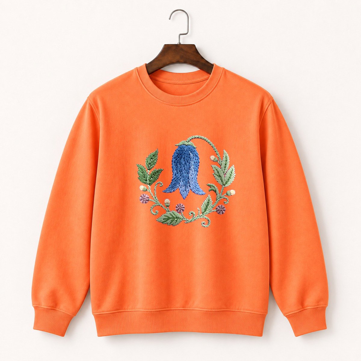 Bluebell Flower Crewneck Sweatshirt 3