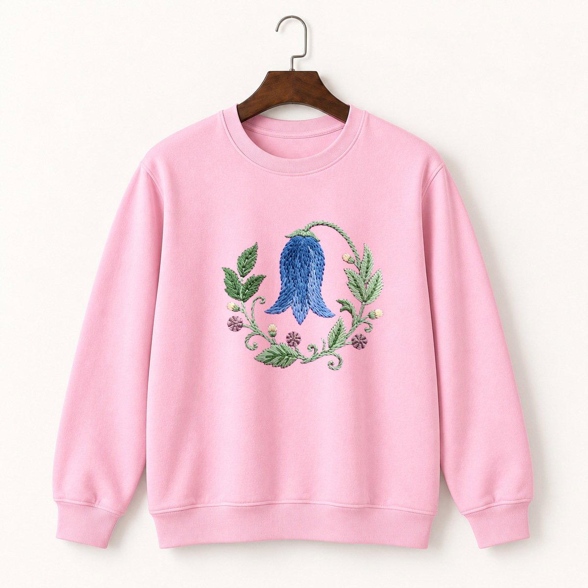 Bluebell Flower Crewneck Sweatshirt 4