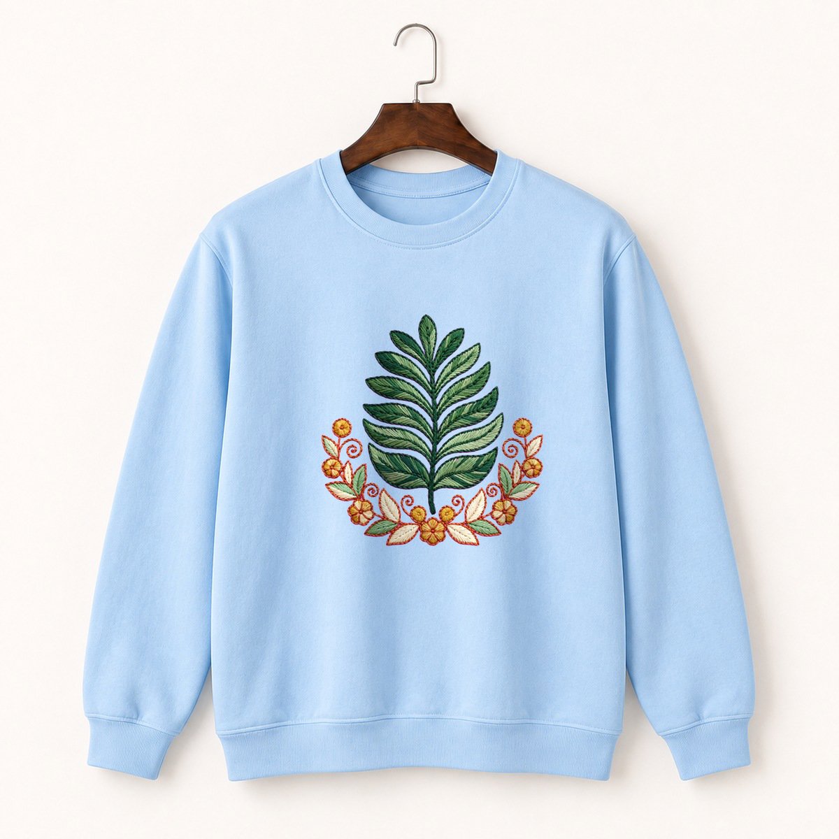 Fern Frond Crewneck Sweatshirt 1