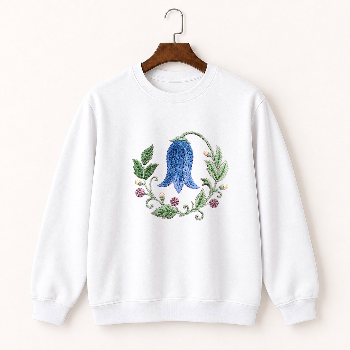 Bluebell Flower Crewneck Sweatshirt 5