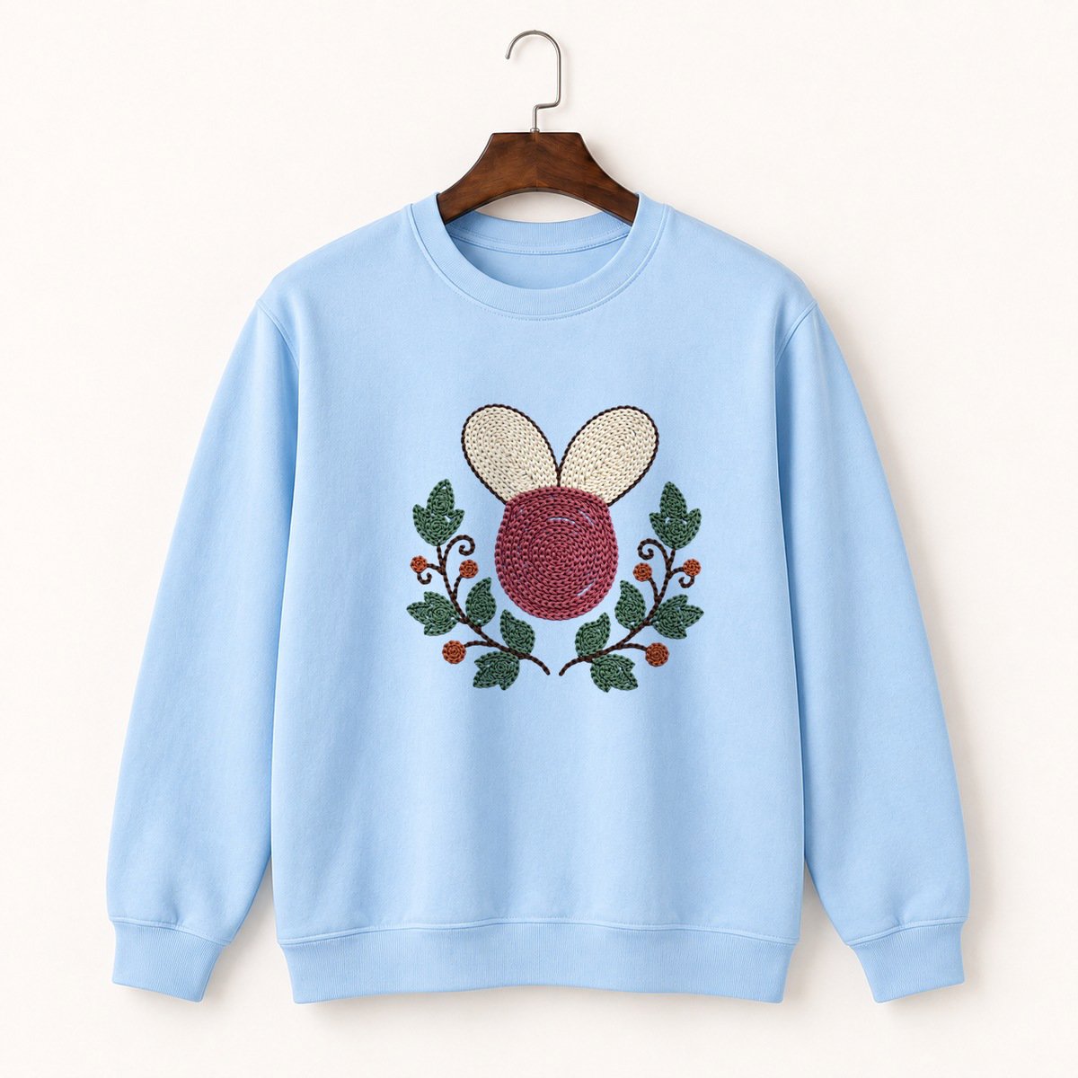 Lady's Slipper Flower Crewneck Sweatshirt 1