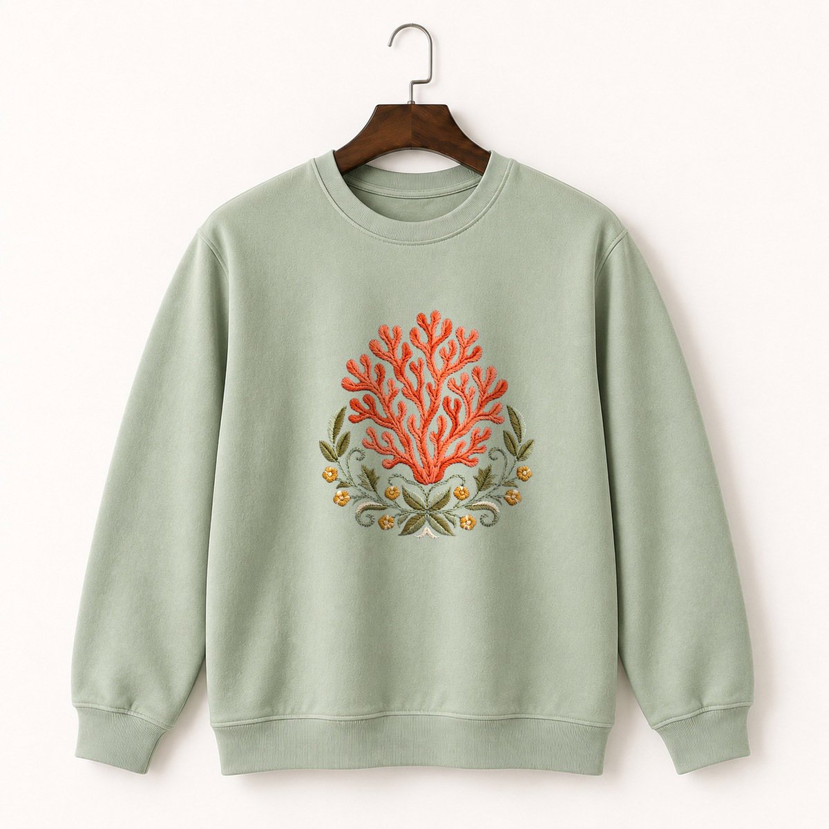 Coral Mushroom Crewneck Sweatshirt 2