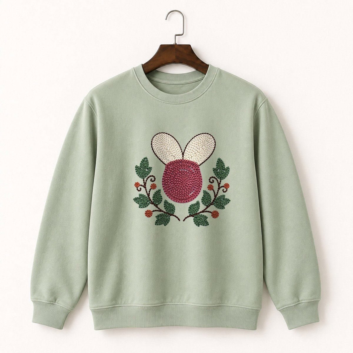 Lady's Slipper Flower Crewneck Sweatshirt 2
