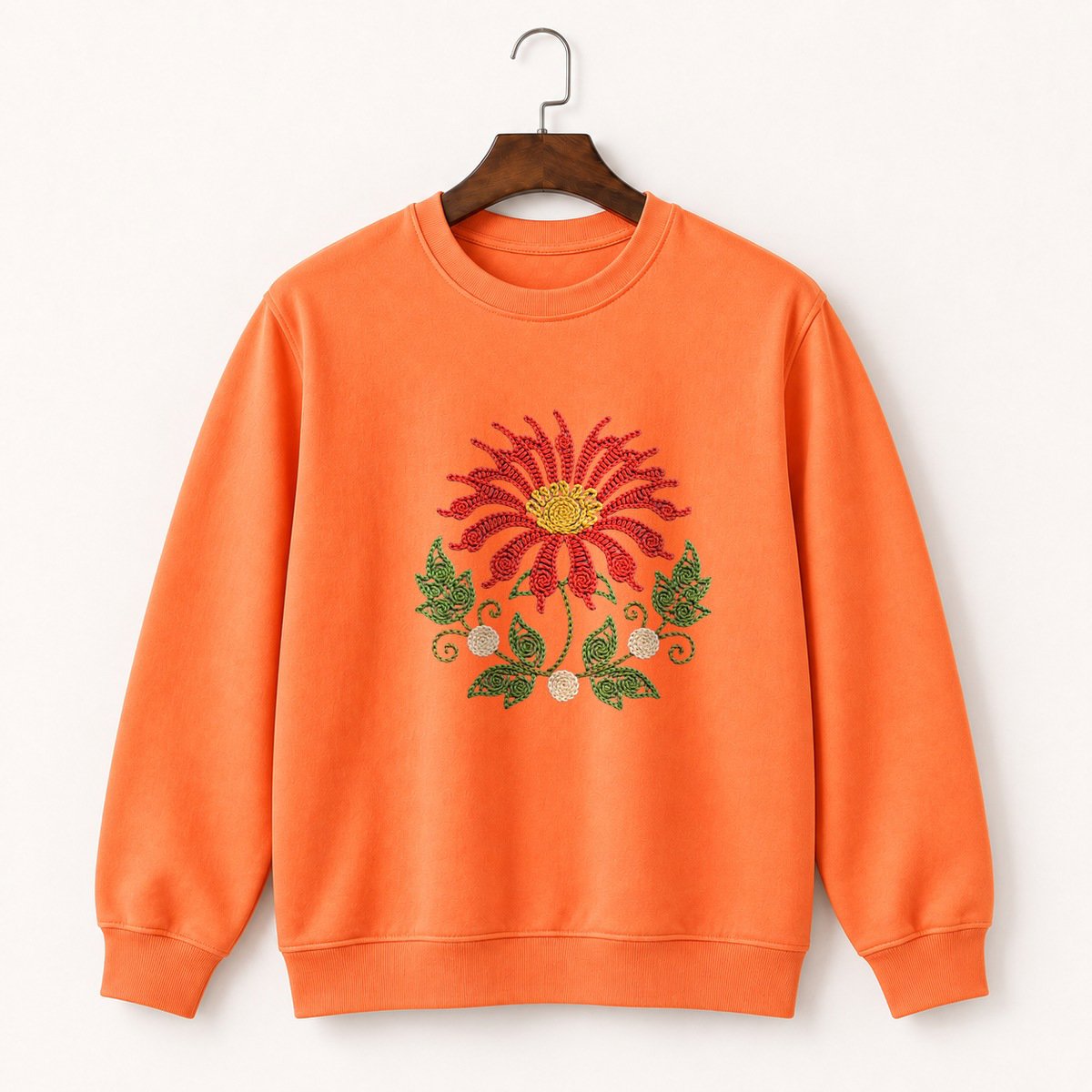 Bee Balm Flower Crewneck Sweatshirt 3