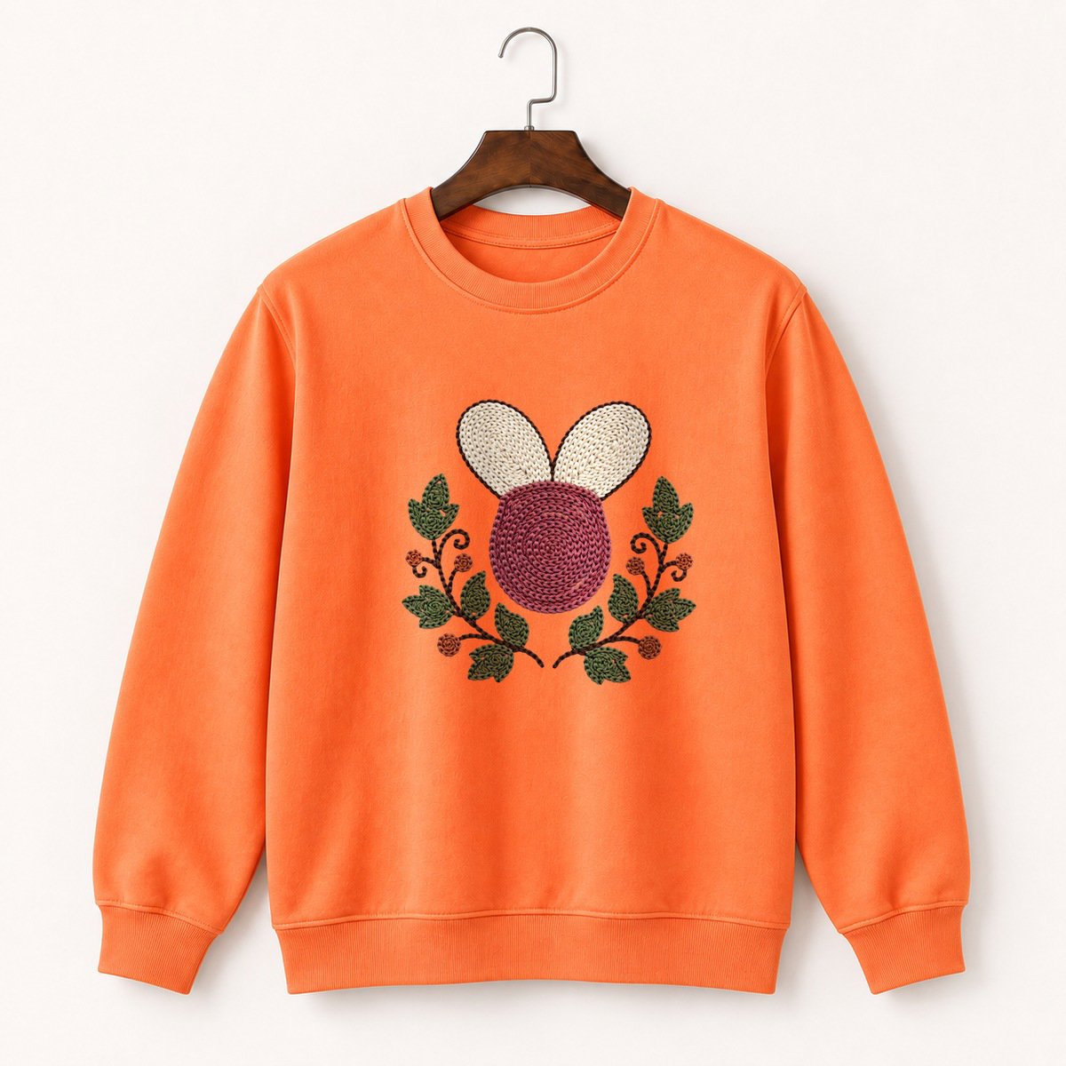 Lady's Slipper Flower Crewneck Sweatshirt 3