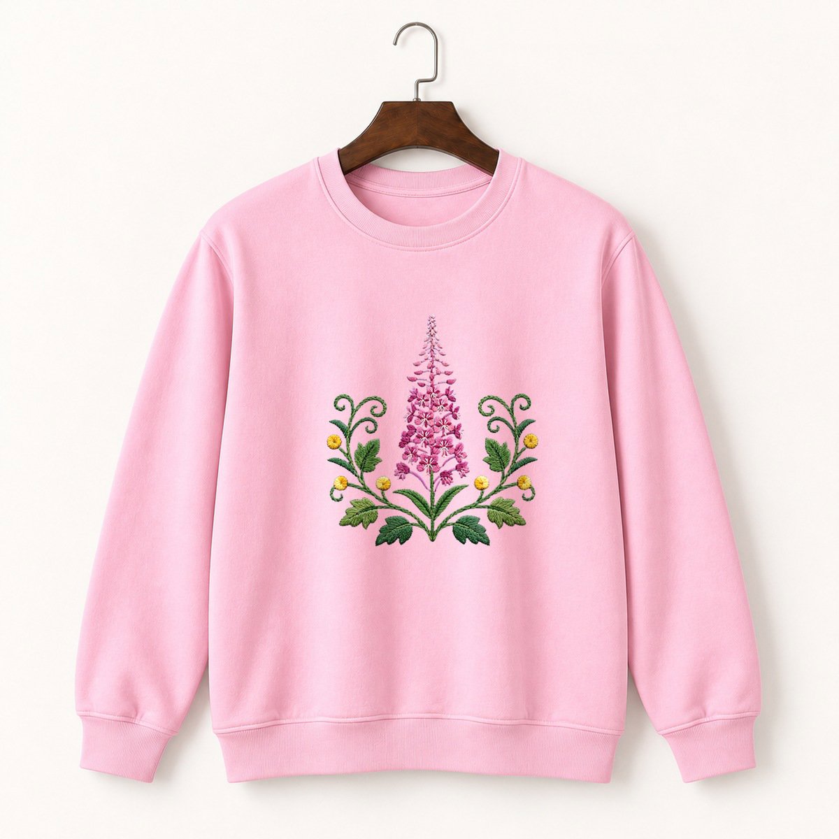 Fireweed Flower Crewneck Sweatshirt 4