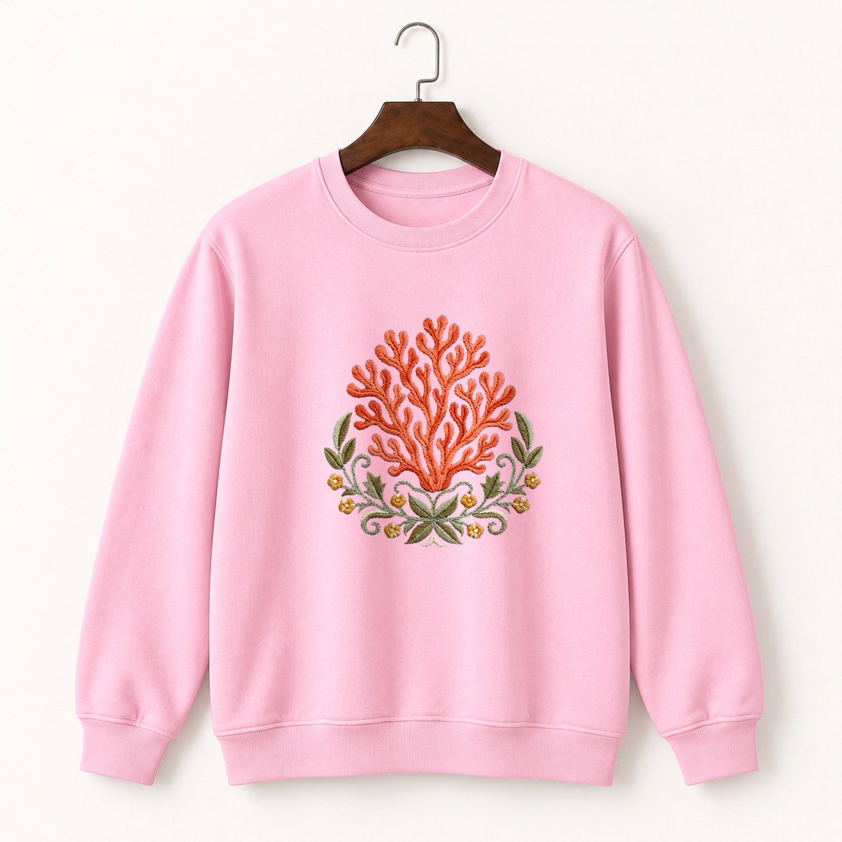 Coral Mushroom Crewneck Sweatshirt 4