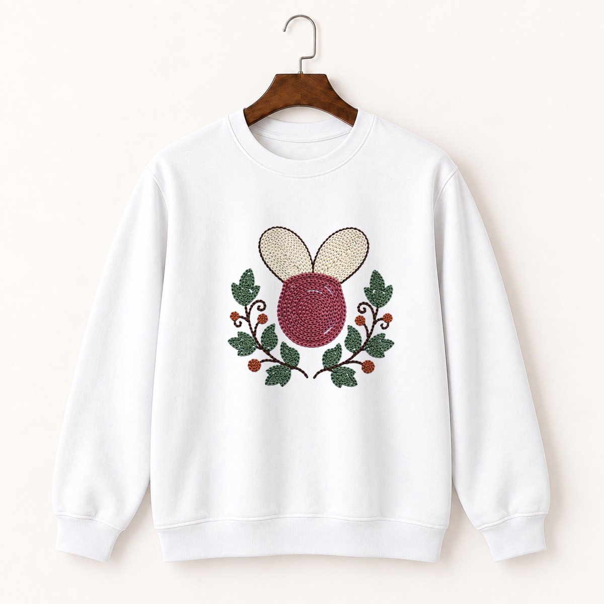 Lady's Slipper Flower Crewneck Sweatshirt 5