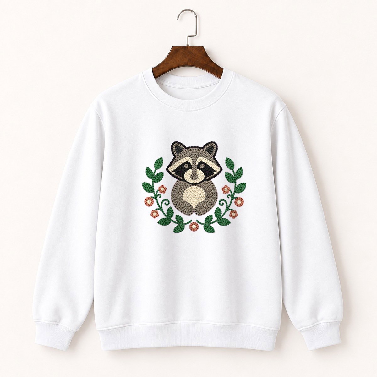Raccoon Crewneck Sweatshirt 5