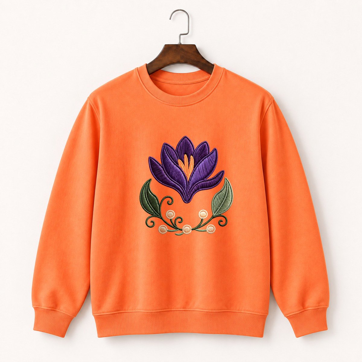 Crocus Flower Crewneck Sweatshirt 3