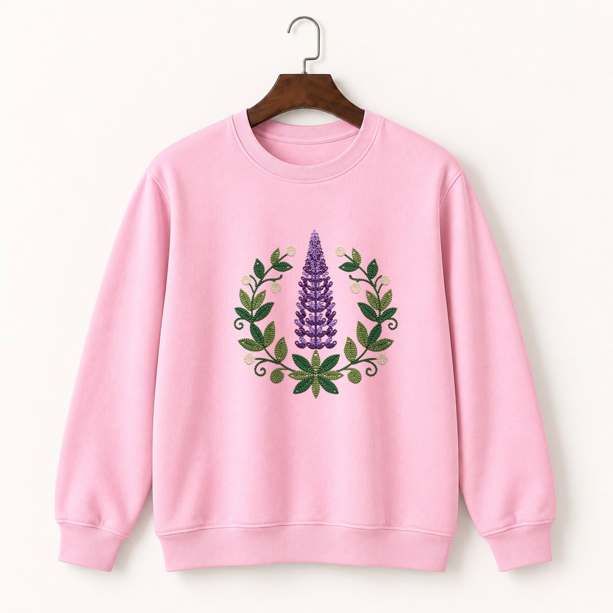 Lupine Flower Crewneck Sweatshirt 4
