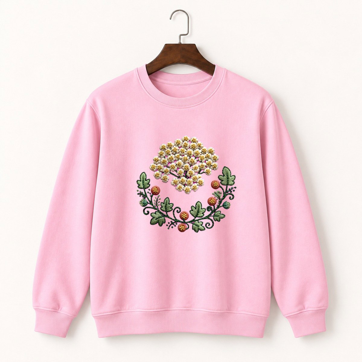 Yarrow Flower Crewneck Sweatshirt 4