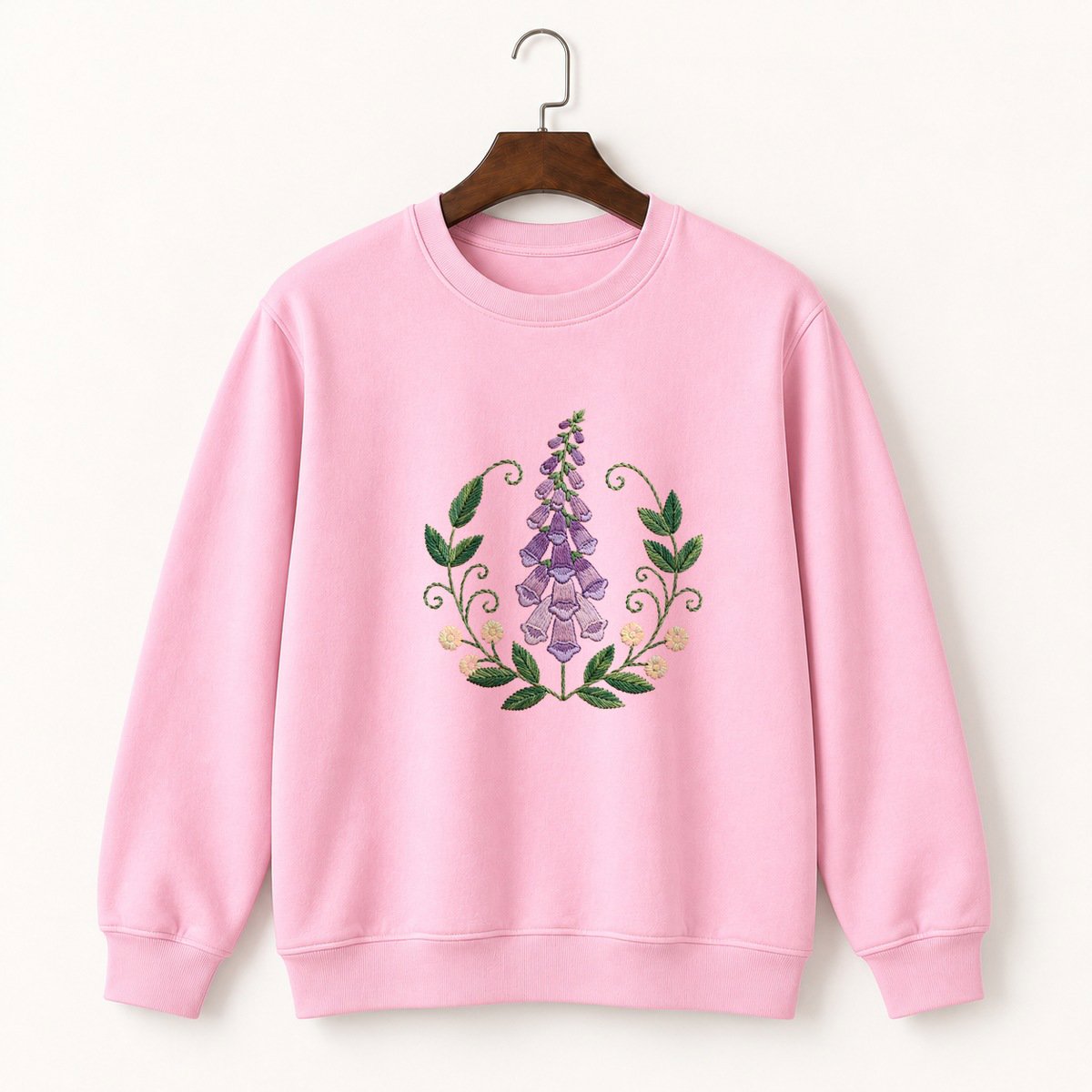 Foxglove Flower Crewneck Sweatshirt 4