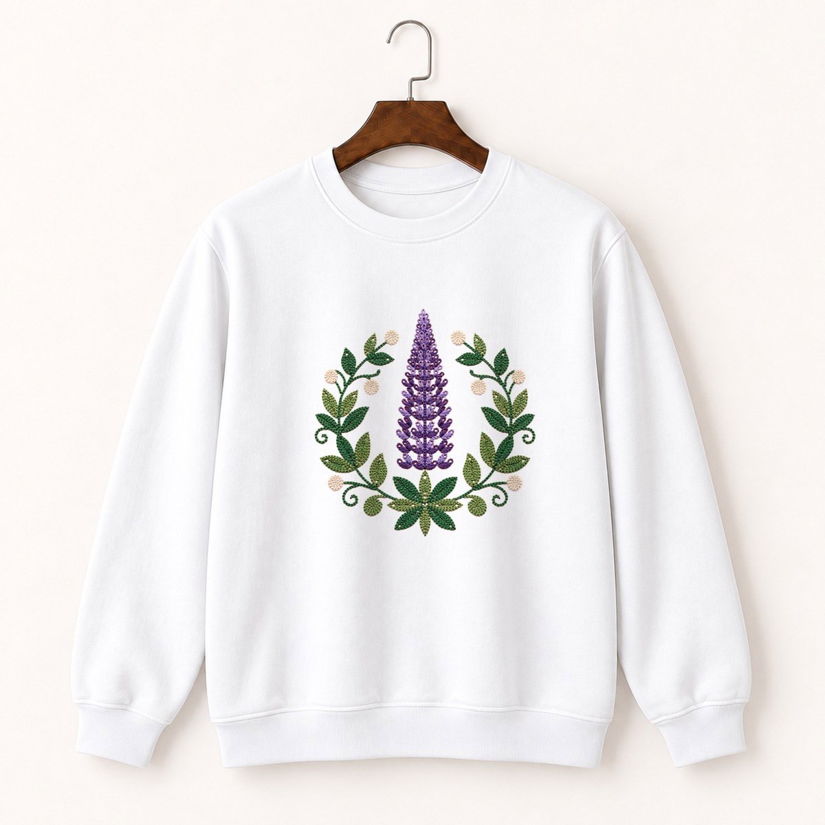 Lupine Flower Crewneck Sweatshirt 5