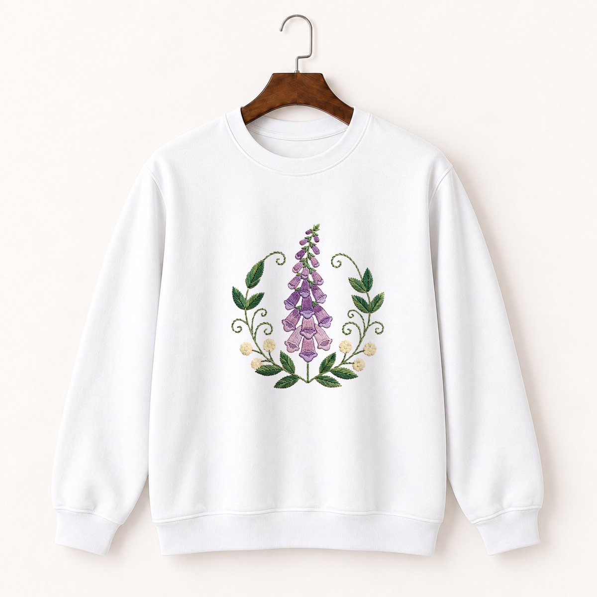 Foxglove Flower Crewneck Sweatshirt 5
