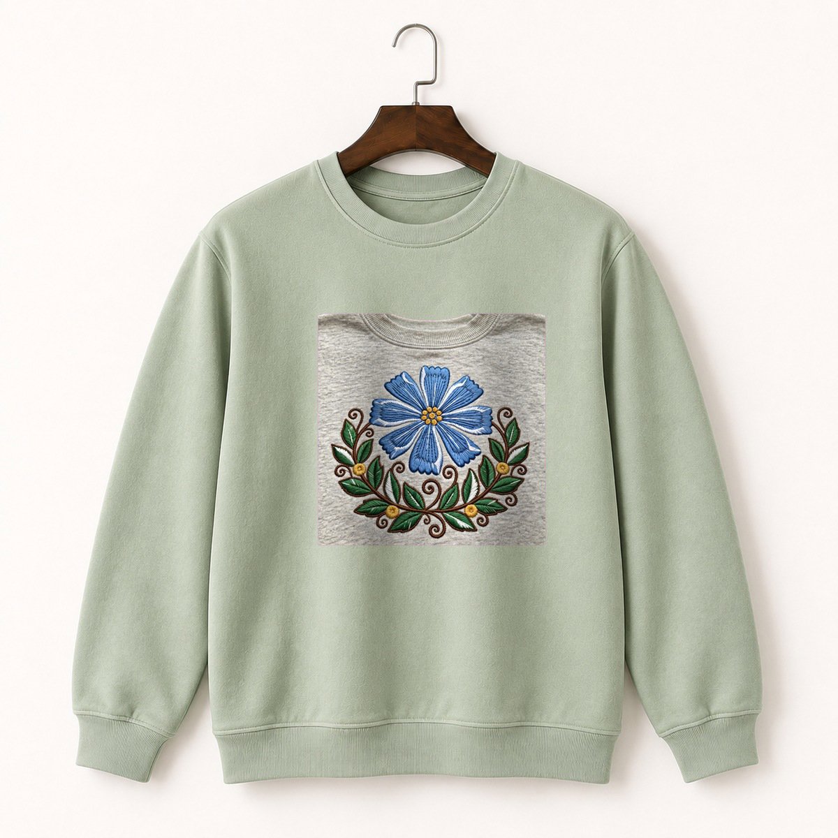 Chicory Flower Crewneck Sweatshirt 2