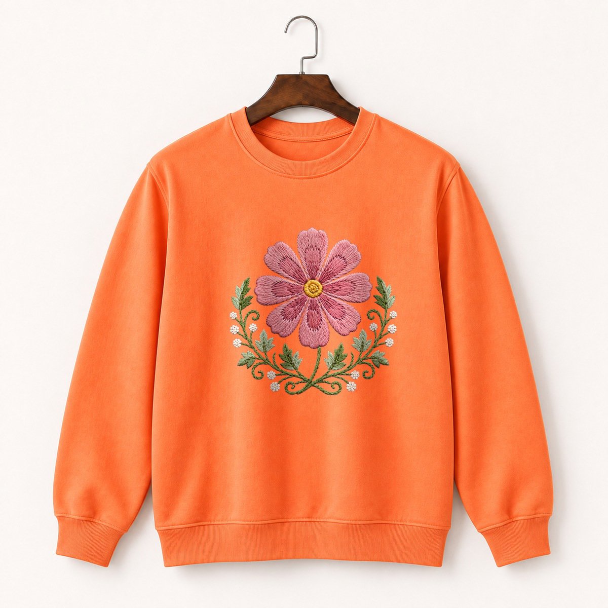 Cosmos Flower Crewneck Sweatshirt 3