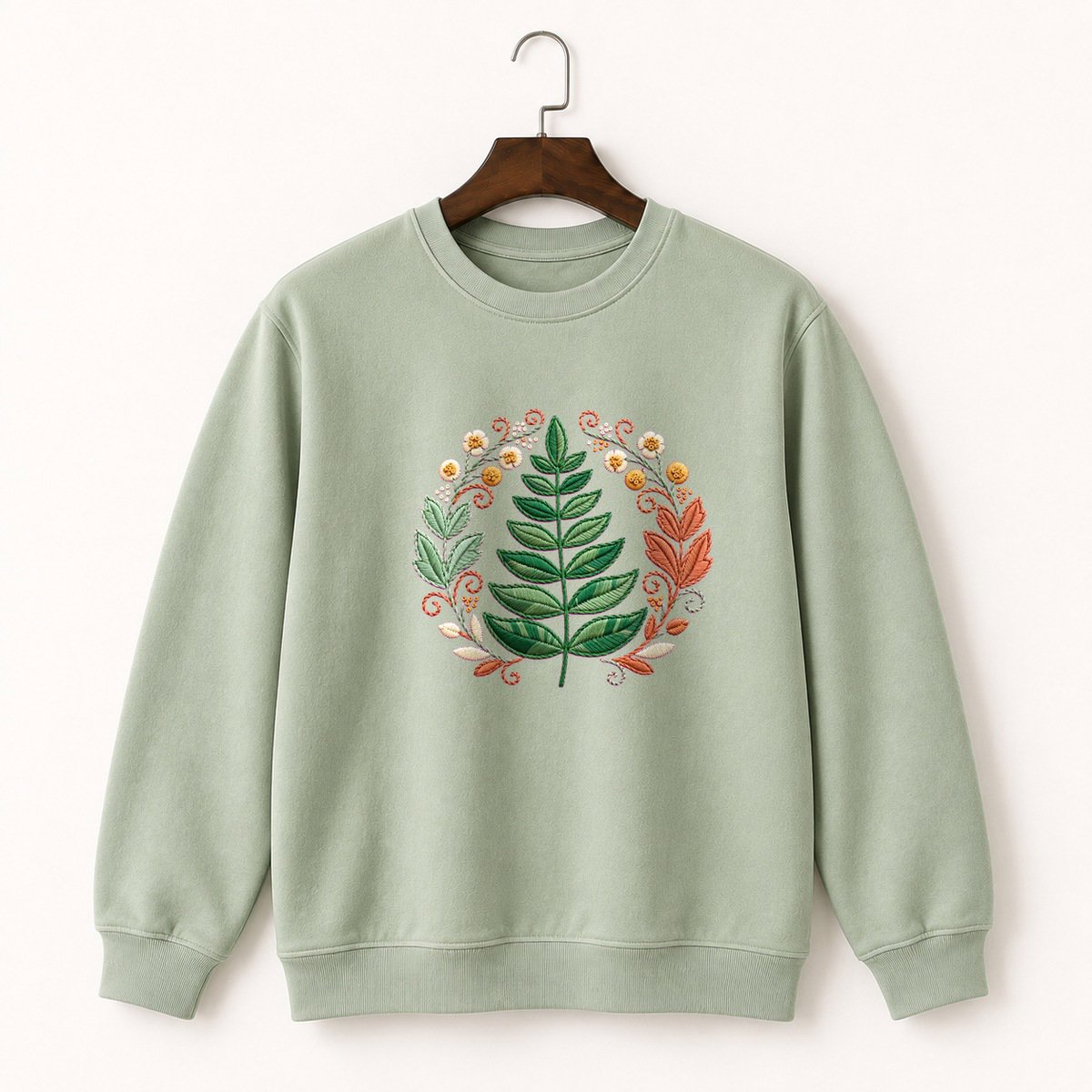 Fern Frond Crewneck Sweatshirt 2