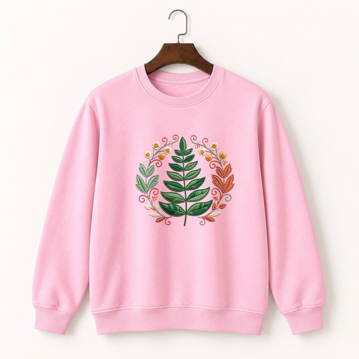 Fern Frond Crewneck Sweatshirt 4