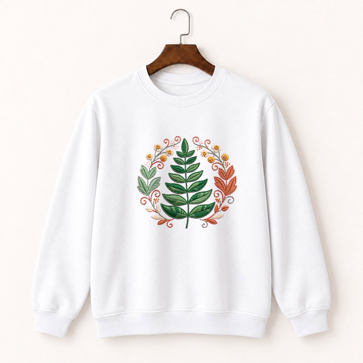 Fern Frond Crewneck Sweatshirt 5