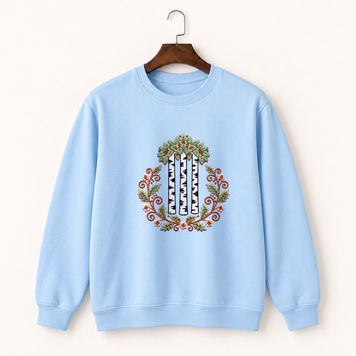 Birch Forest Crewneck Sweatshirt 1