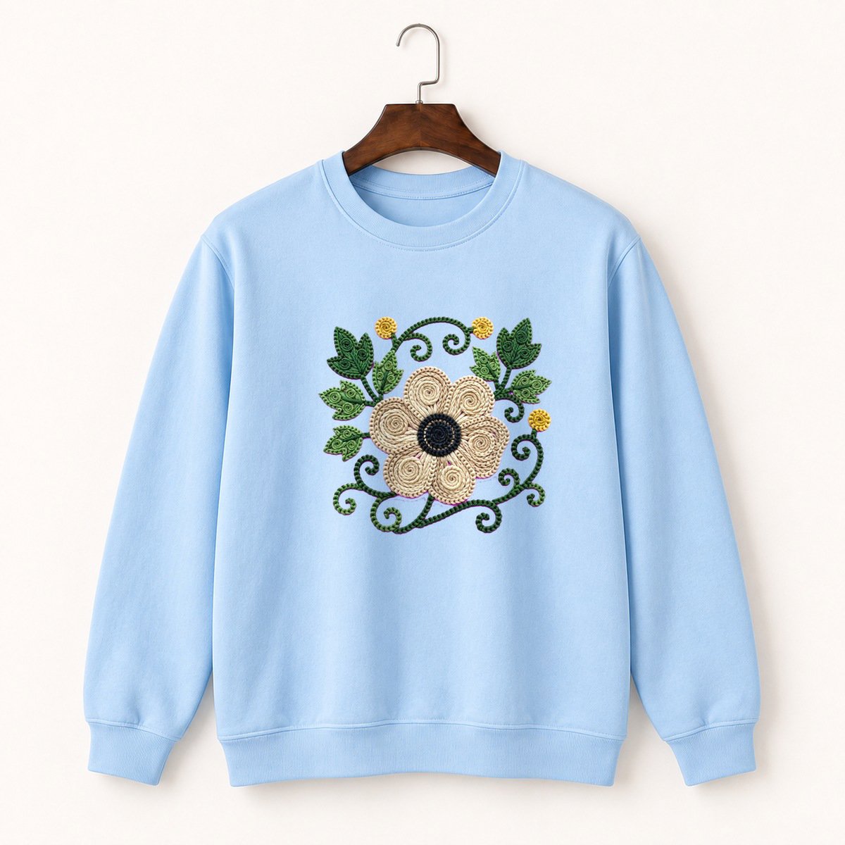 Anemone Flower Crewneck Sweatshirt 1