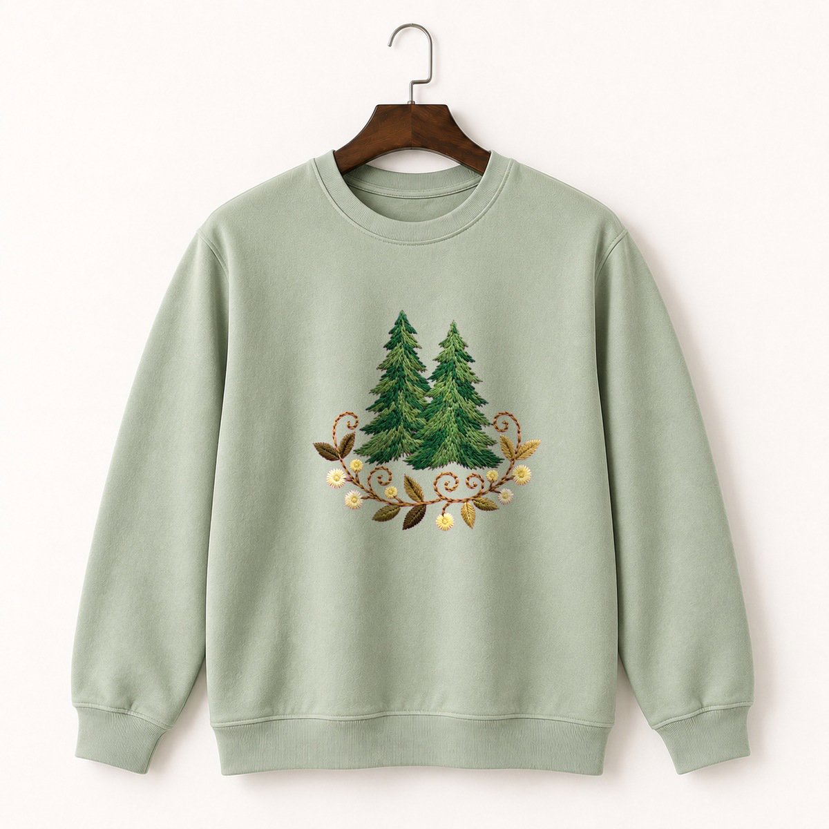 Pine Forest Crewneck Sweatshirt 2