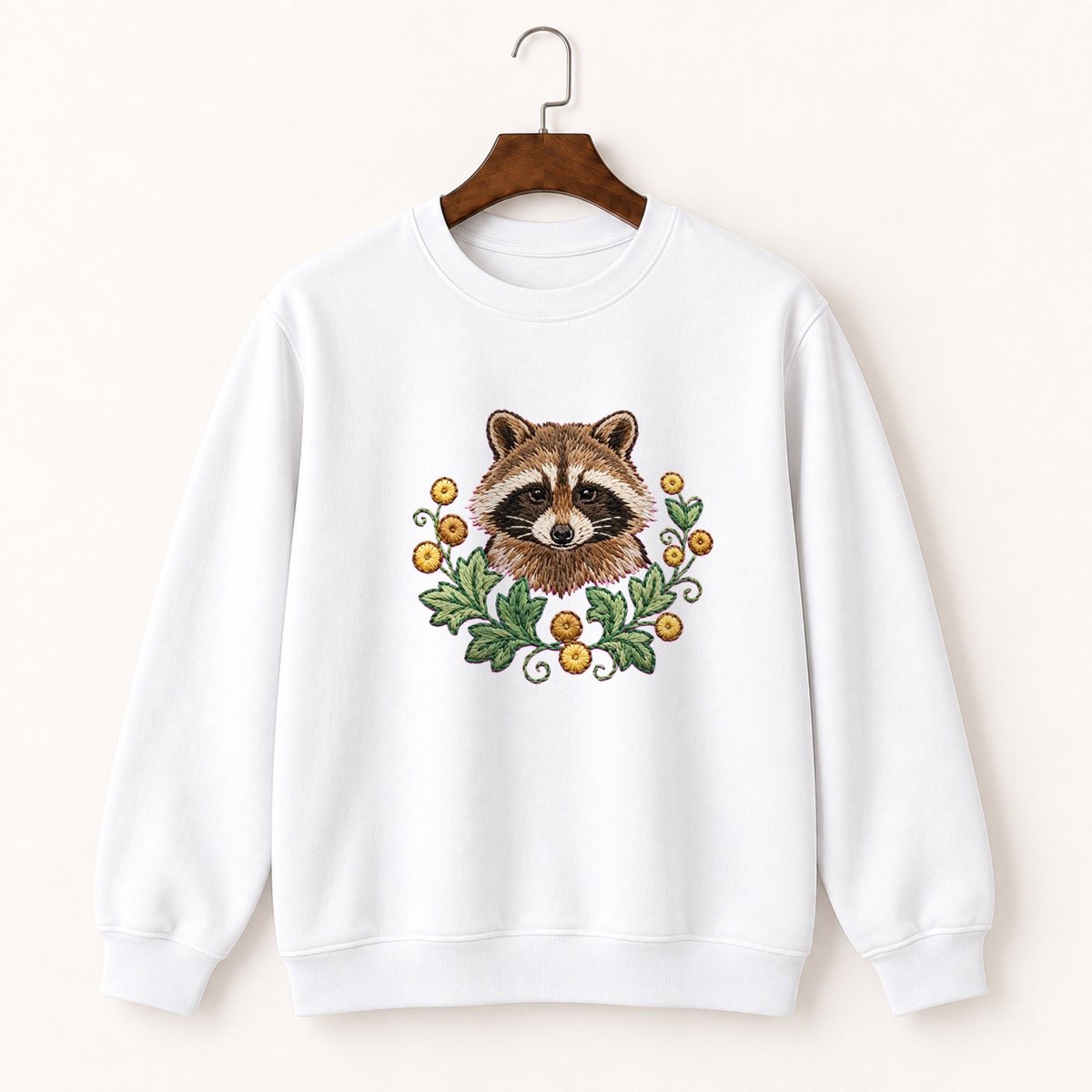 Raccoon Crewneck Sweatshirt 5